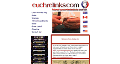 Desktop Screenshot of euchrelinks.com